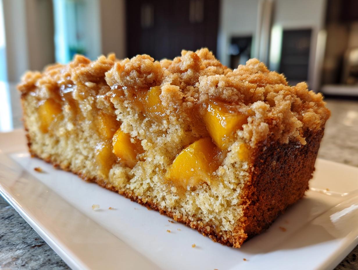 Peach Cobbler Pound Cake