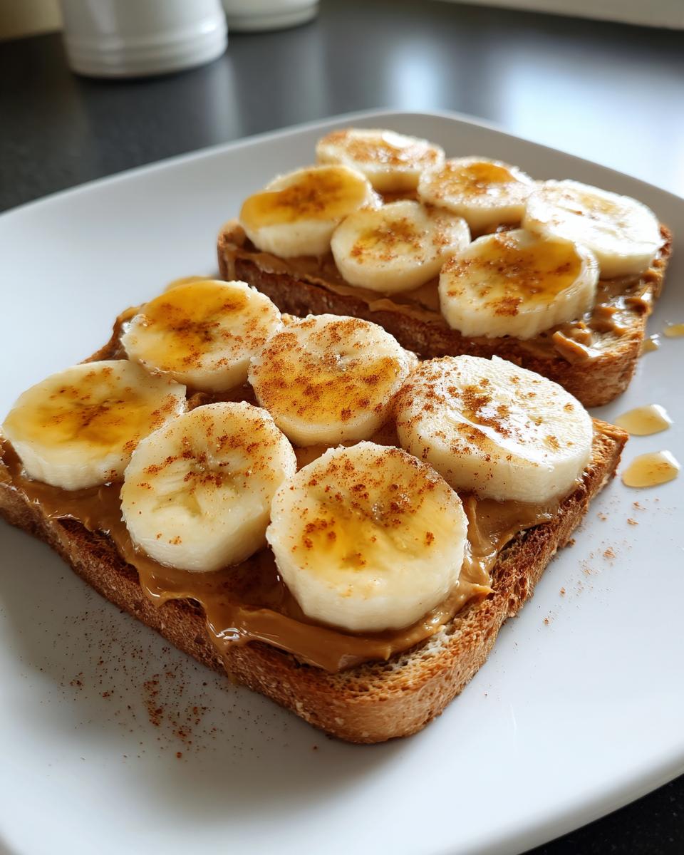 Peanut butter banana toast - detail 1
