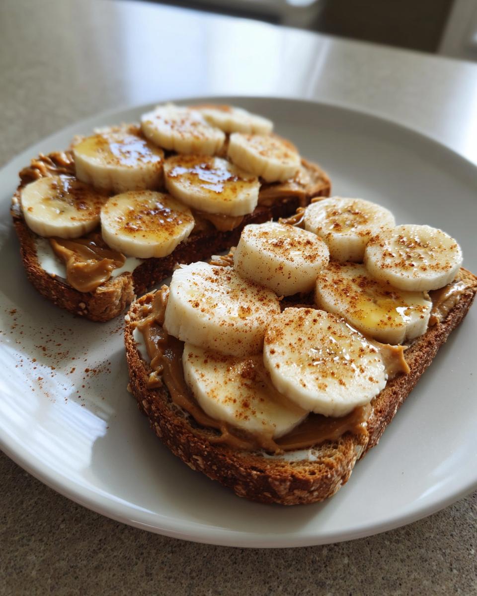 Peanut butter banana toast - detail 2