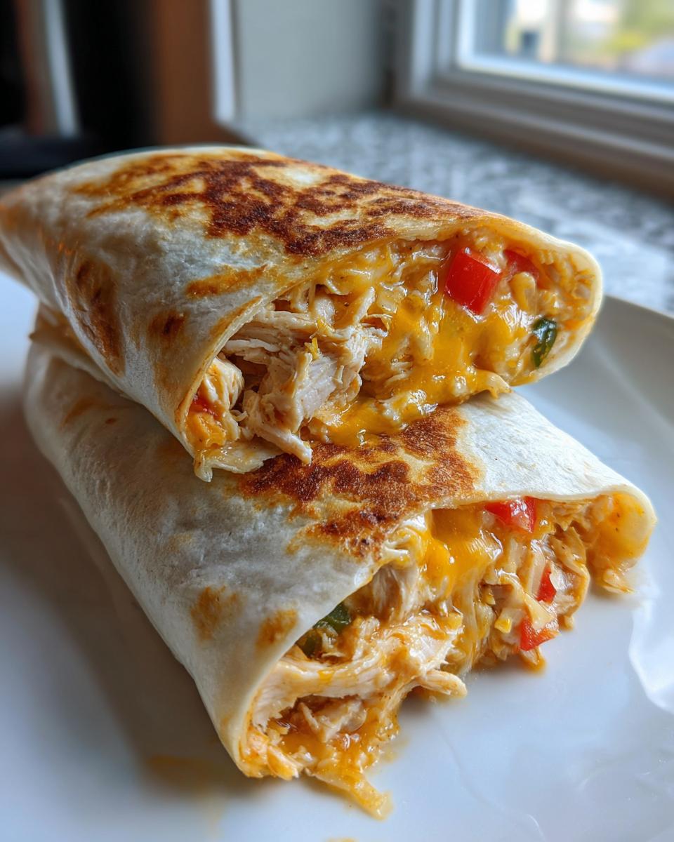 Quick Cheesy Chicken Wrap - detail 1