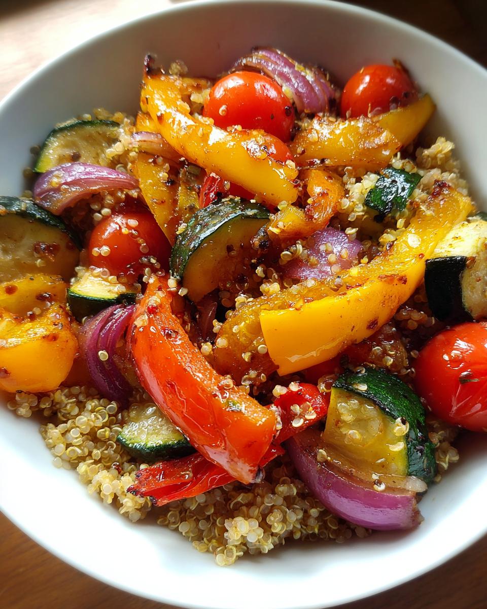 Quinoa and roasted veggie bowl - detail 4