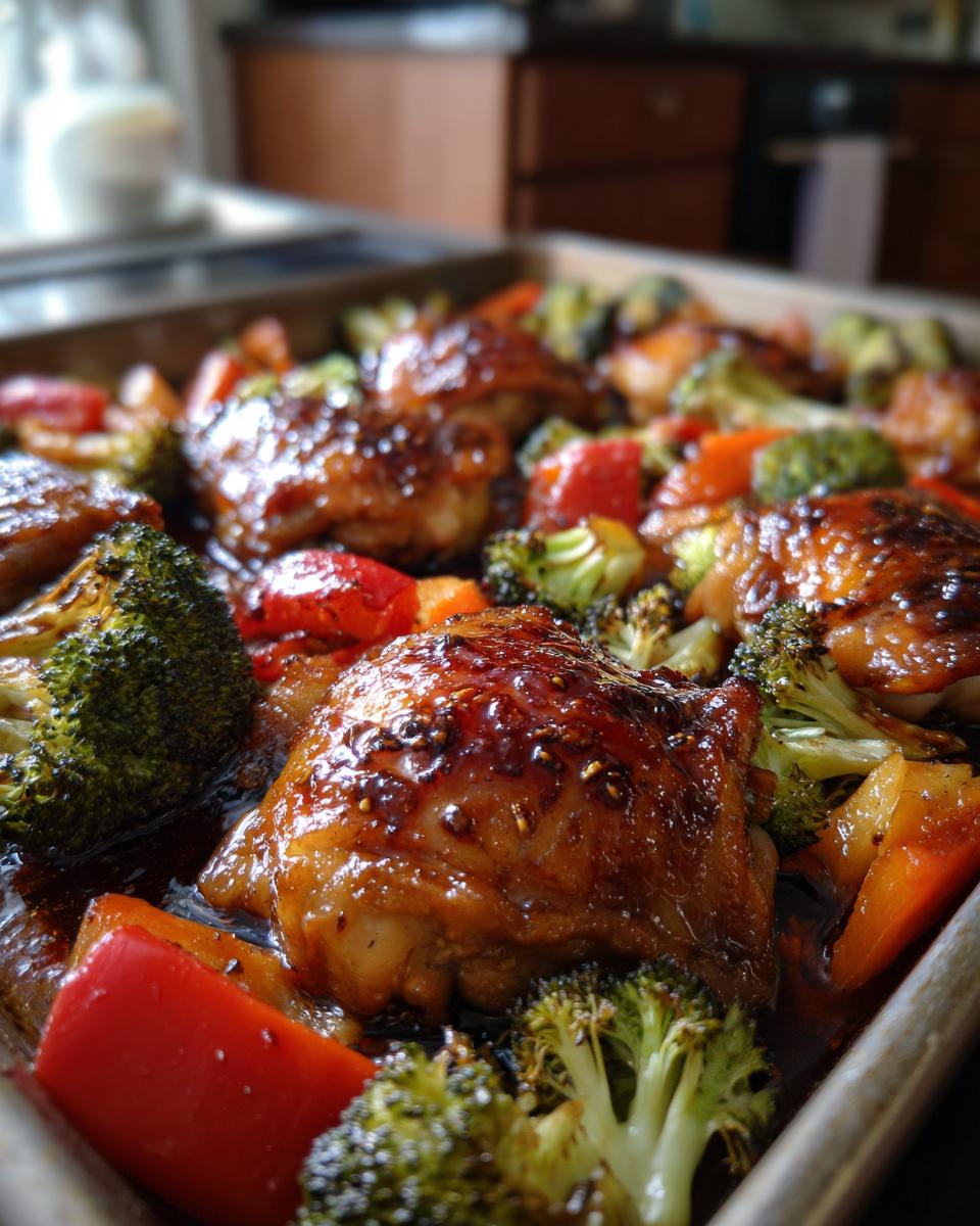 Sheet Pan Teriyaki Chicken With Vegetables - detail 1
