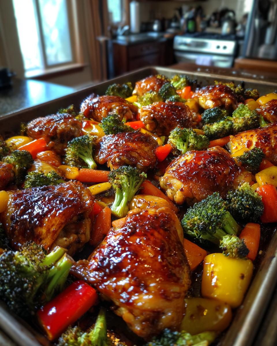 Sheet Pan Teriyaki Chicken With Vegetables - detail 2