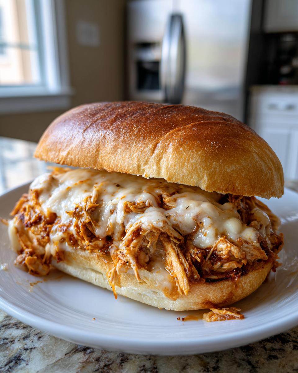 Slow Cooker Parmesan Garlic Chicken Sandwiches - detail 1