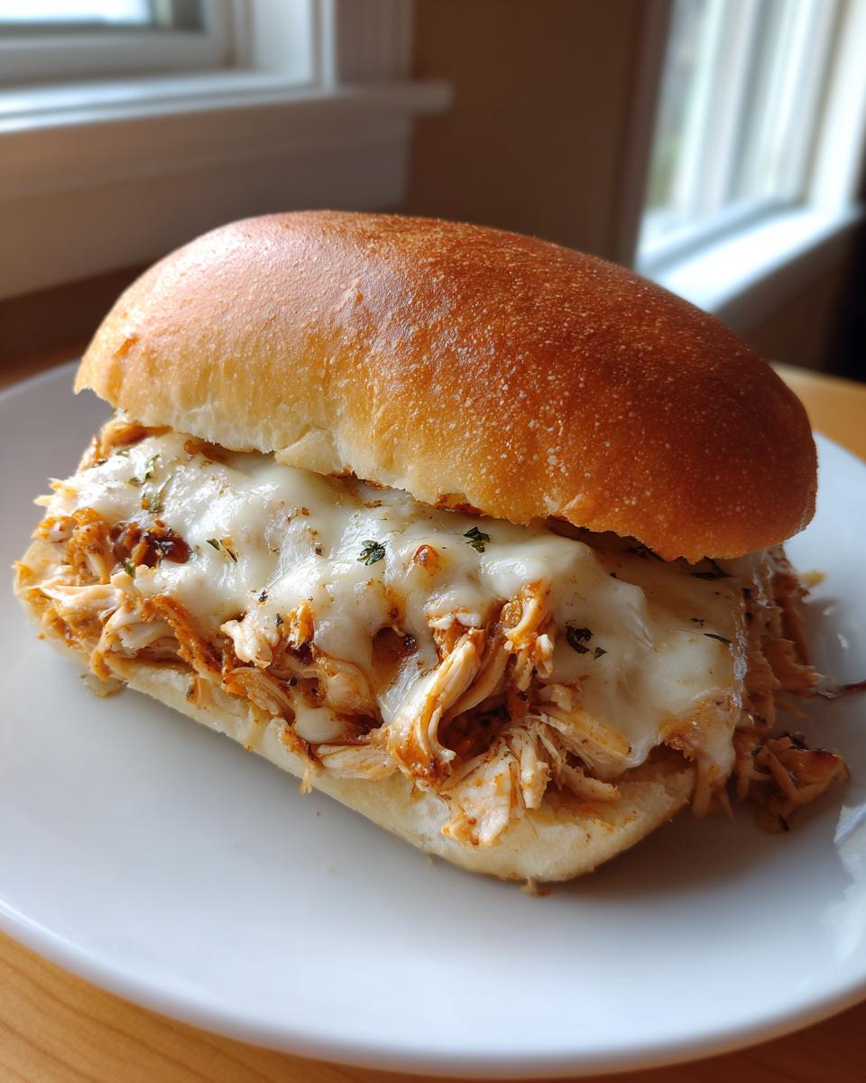 Slow Cooker Parmesan Garlic Chicken Sandwiches - detail 4