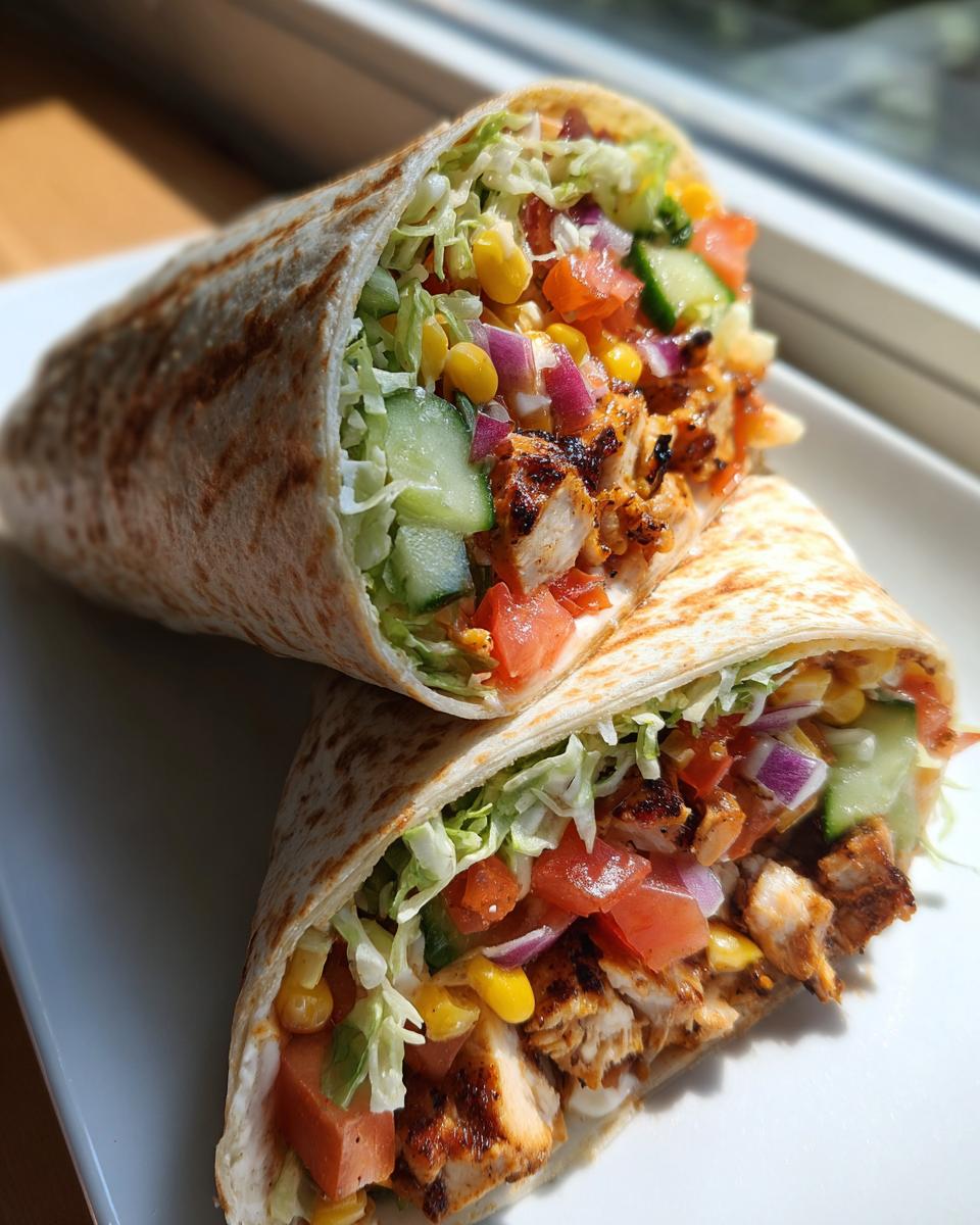 Southwest Grilled Chicken Wraps - detail 1