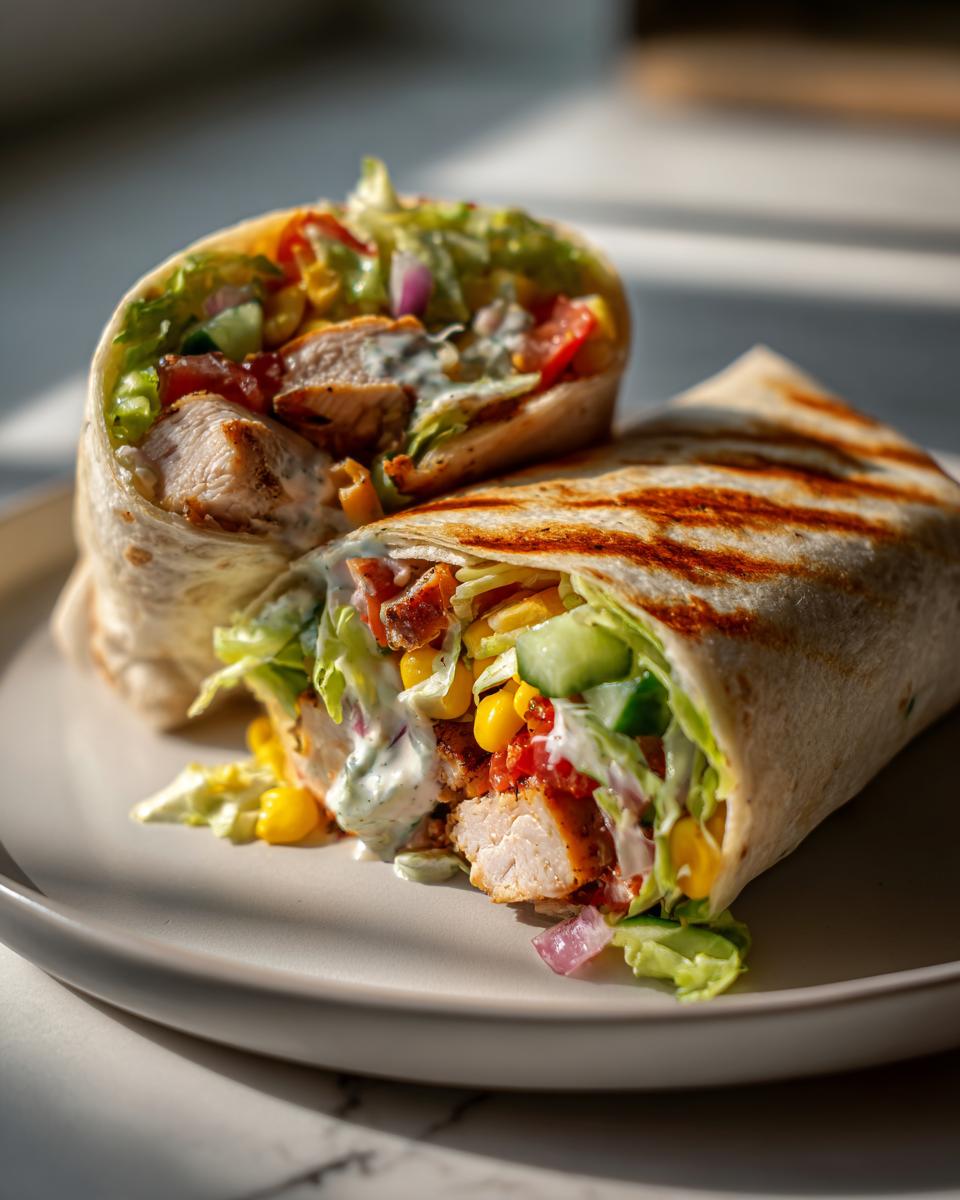Southwest Grilled Chicken Wraps - detail 2