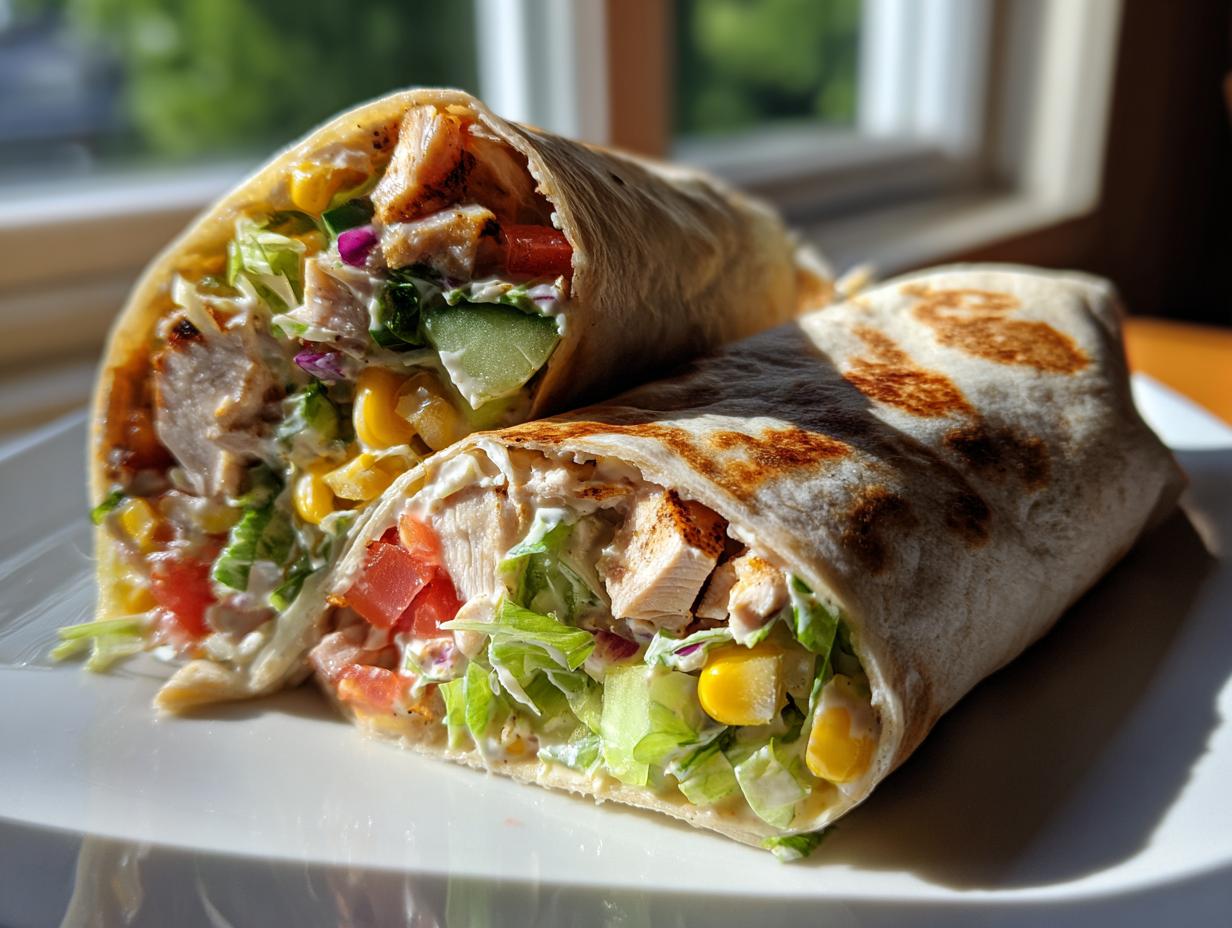 Southwest Grilled Chicken Wraps
