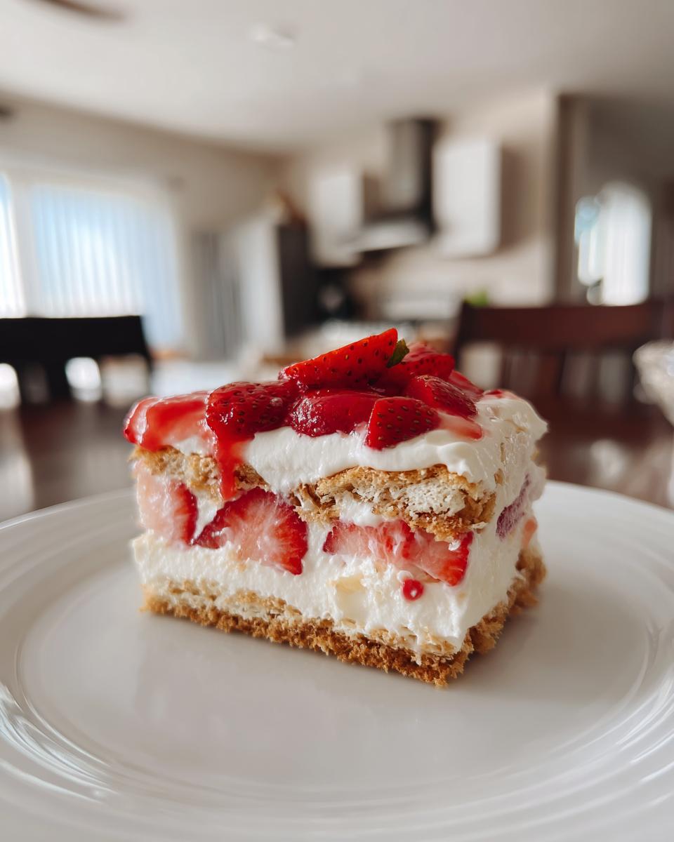 Strawberry Eclair Cake Strawberry Eclair Cake - detail 1