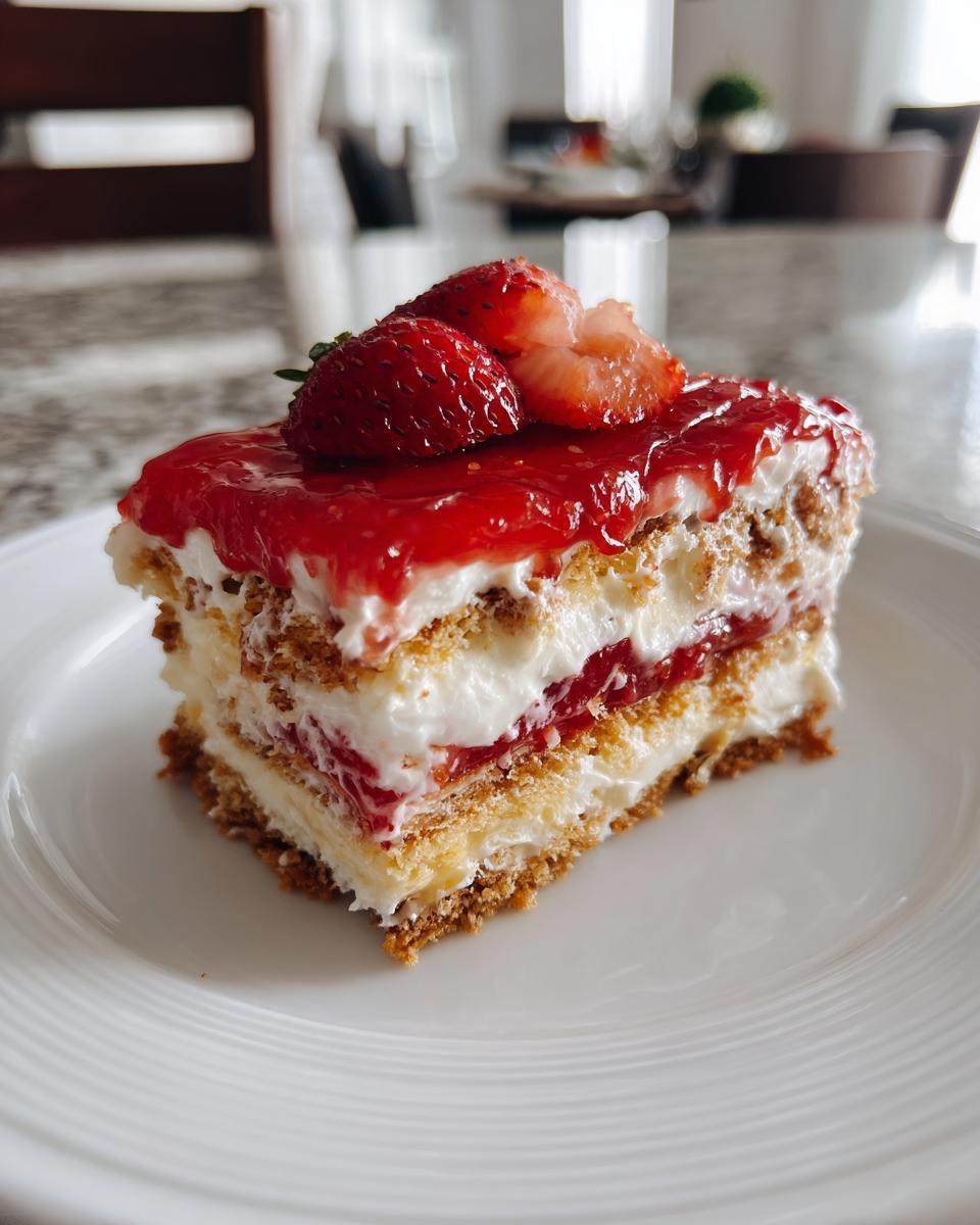 Strawberry Eclair Cake Strawberry Eclair Cake - detail 2
