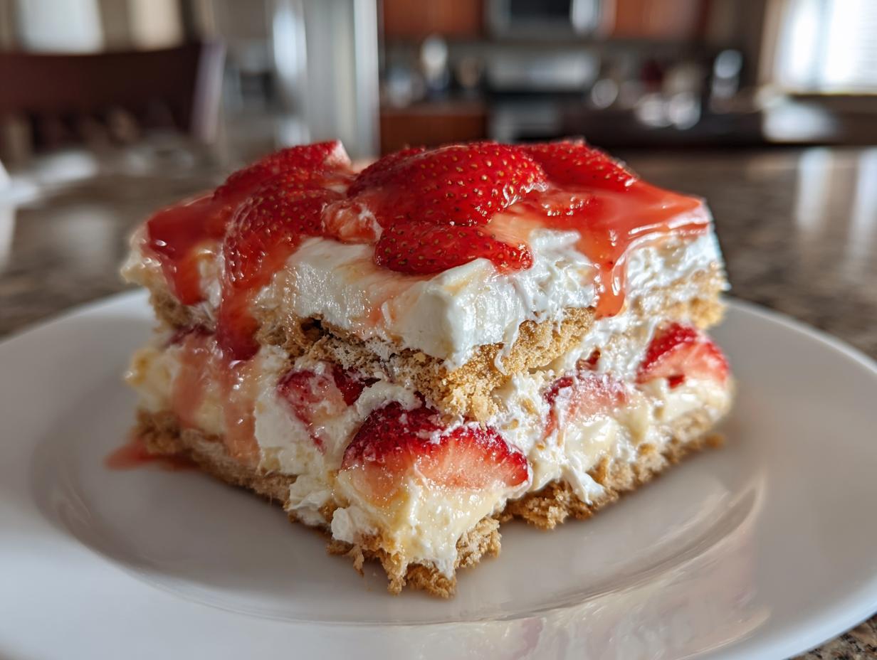 Strawberry Eclair Cake Strawberry Eclair Cake