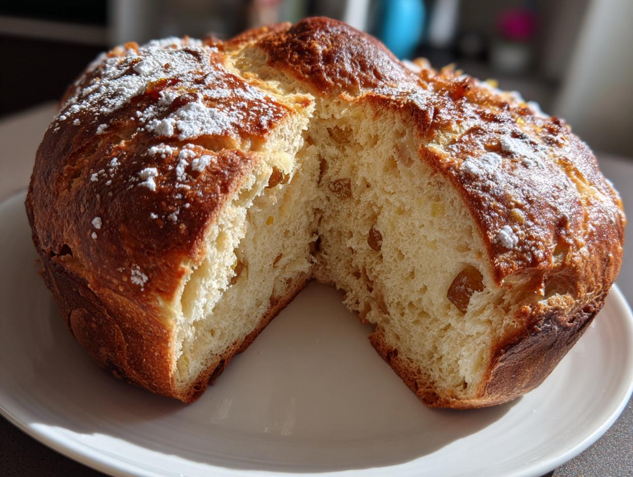 Stunning Ukrainian Paska Easter Bread