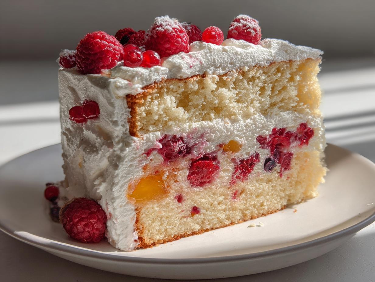 Summer Fruit Sangria Cake Recipe