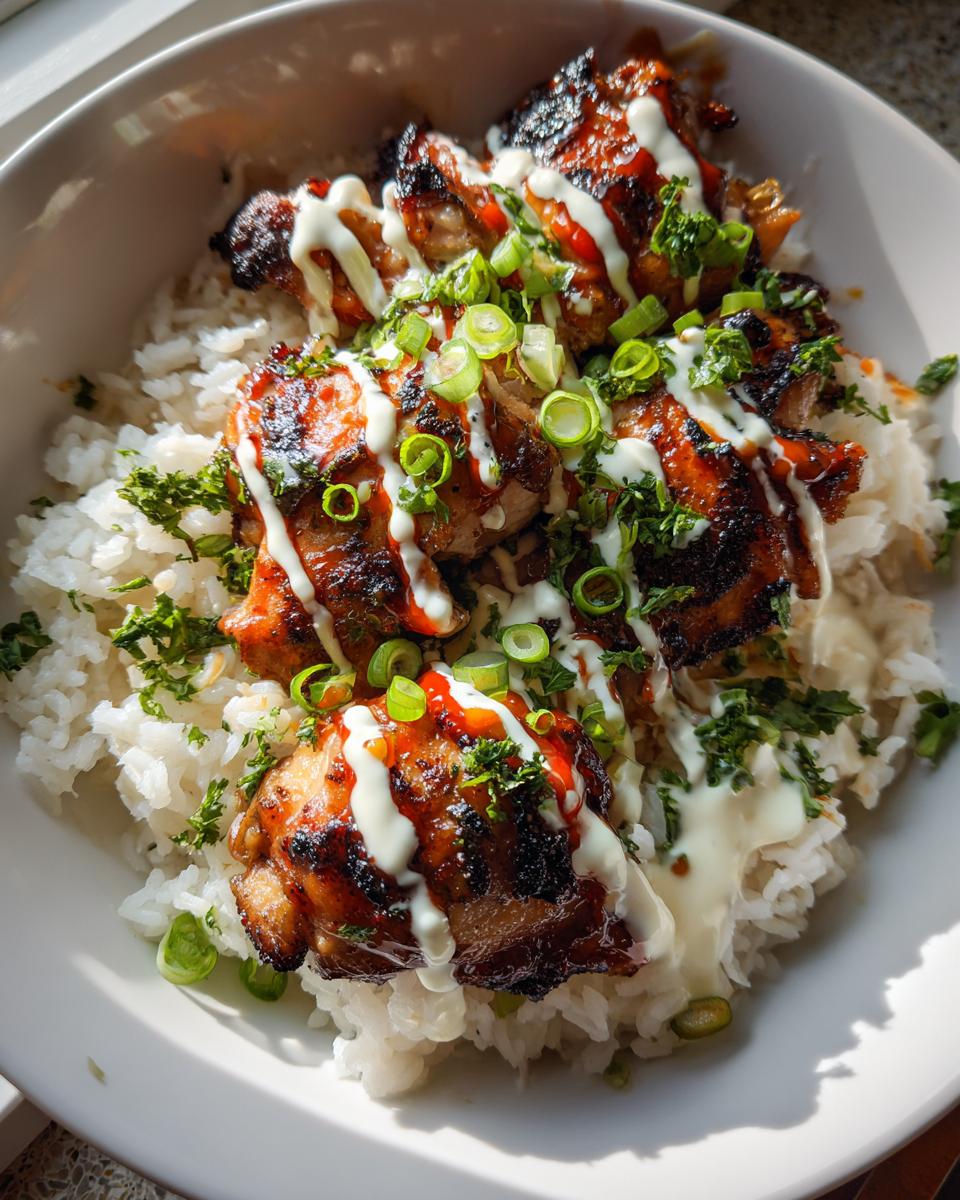 Sweet Chili Chicken Bowl with Coconut Lime Drizzle - detail 1