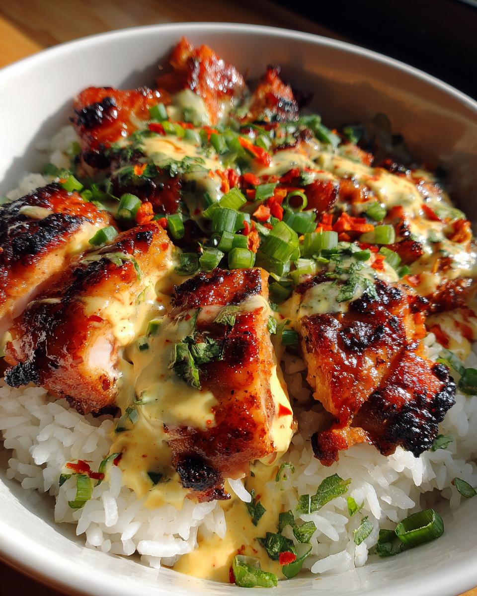 Sweet Chili Chicken Bowl with Coconut Lime Drizzle - detail 3