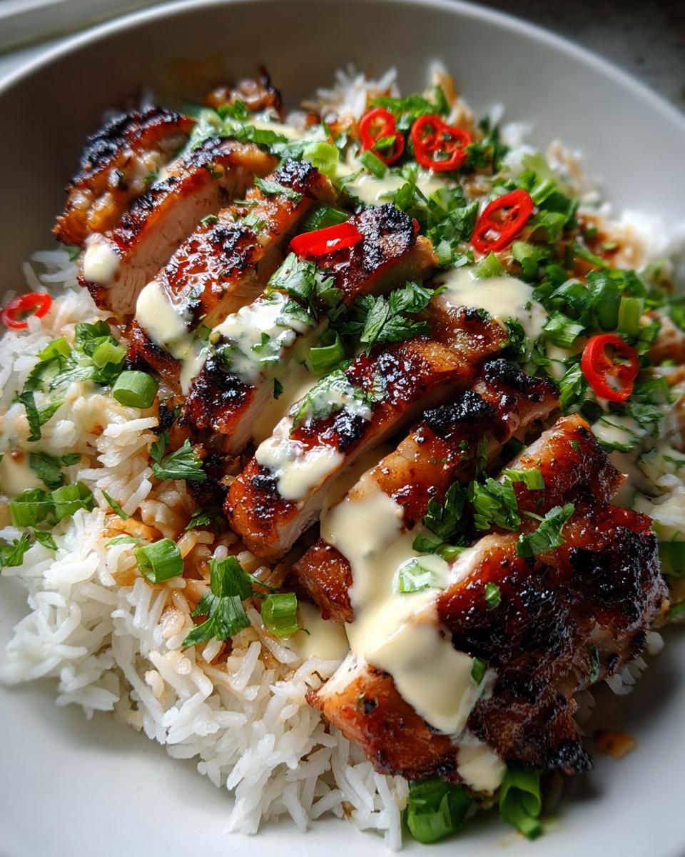 Sweet Chili Chicken Bowl with Coconut Lime Drizzle - detail 4