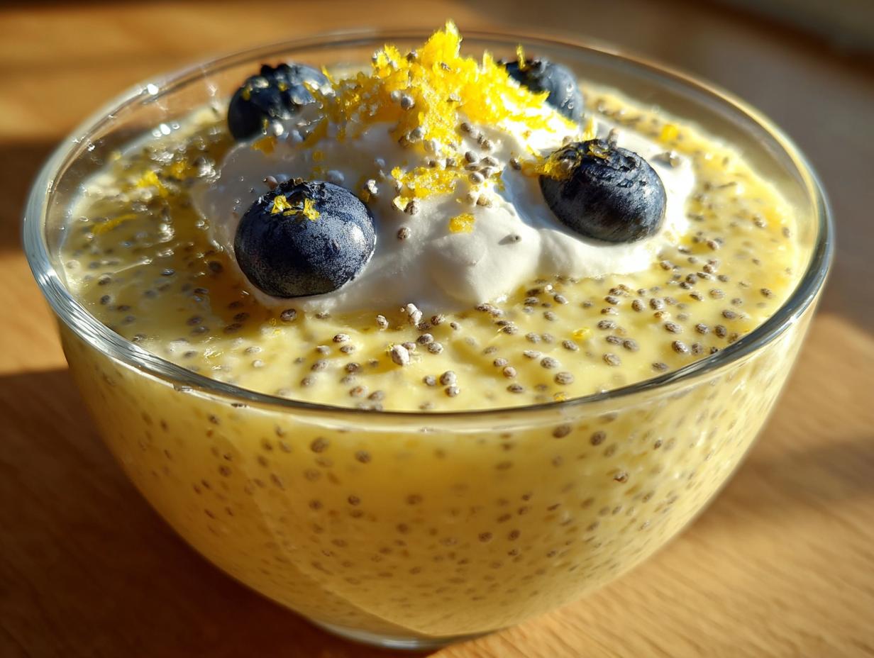 The Best Lemon Cream Chia Pudding