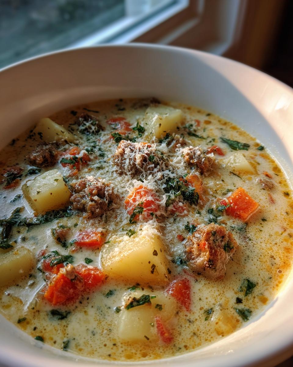 The Creamiest Potato Soup with Italian Sausage - detail 1