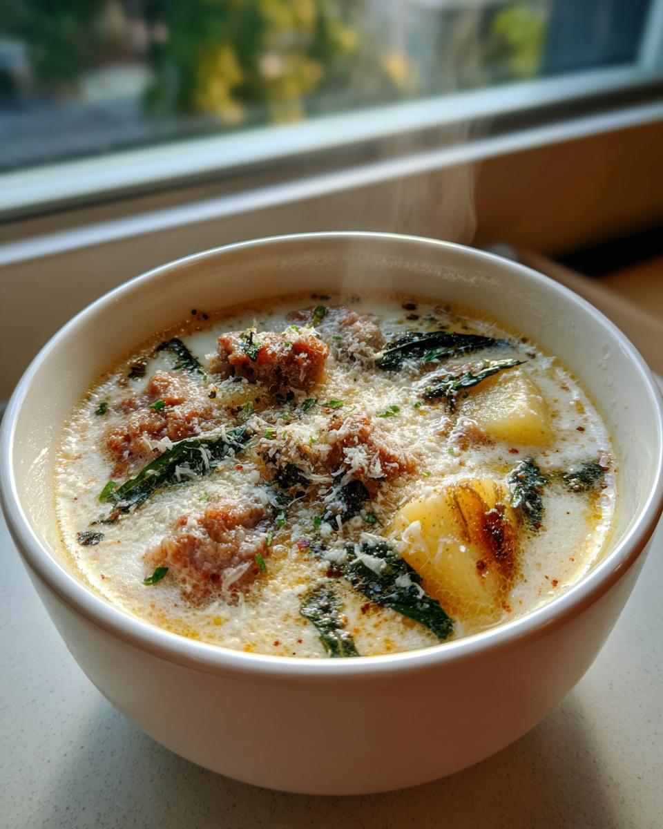 The Creamiest Potato Soup with Italian Sausage - detail 3