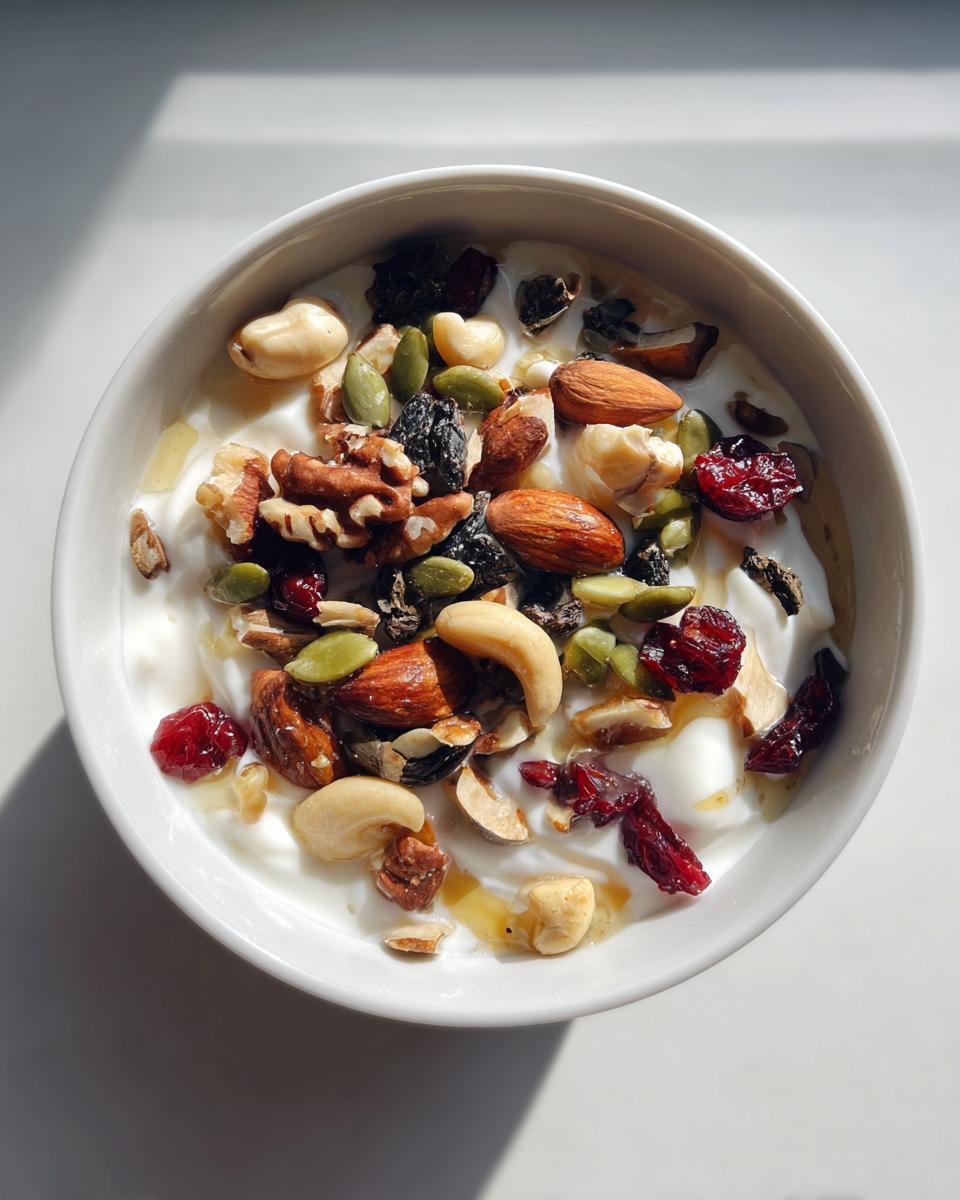 Trail mix and yogurt - detail 1