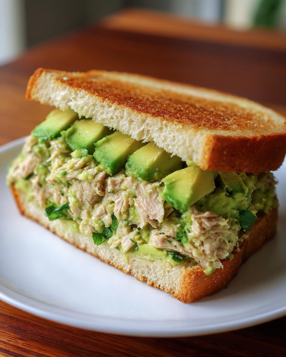 Tuna and avocado sandwich - detail 3
