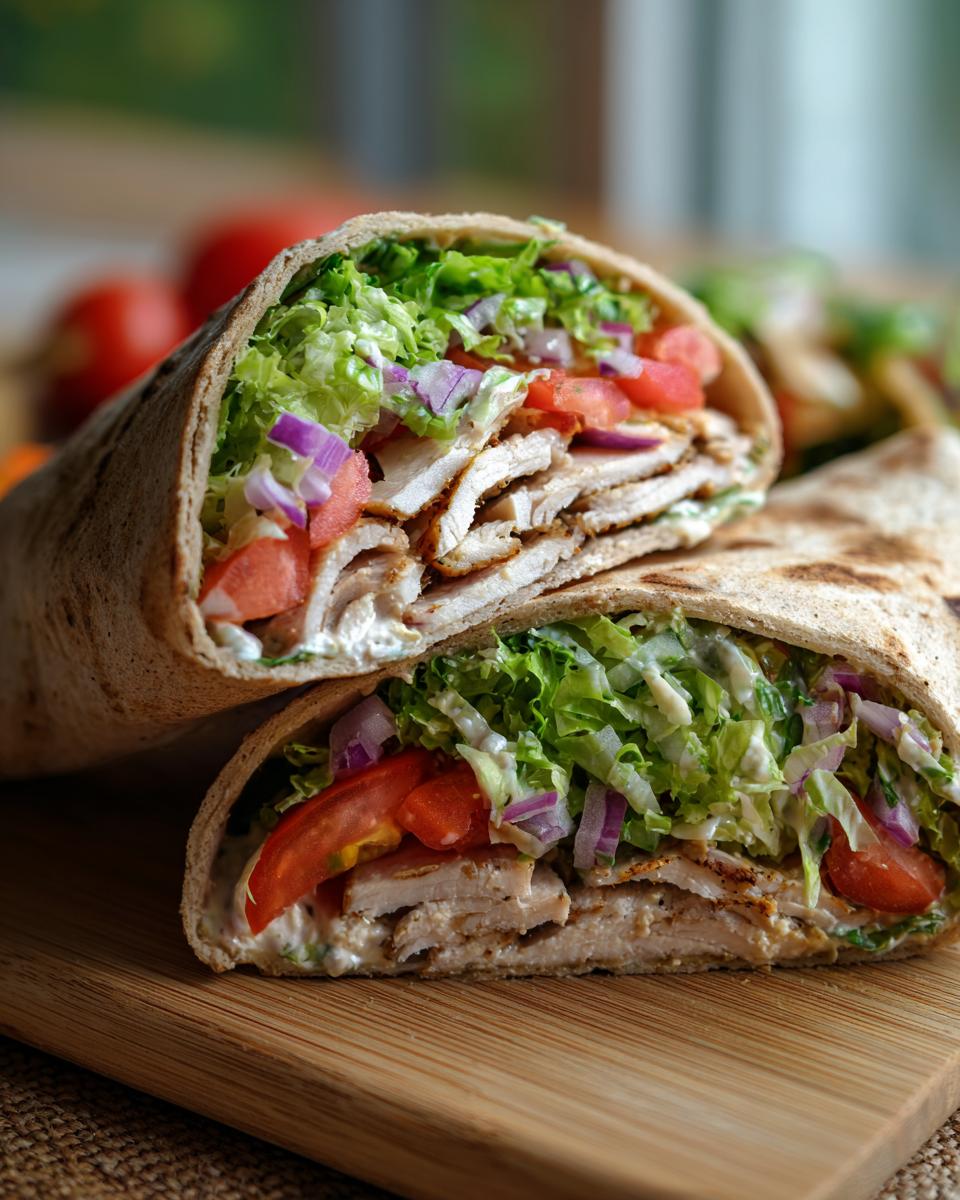 Turkey and hummus pita - detail 2