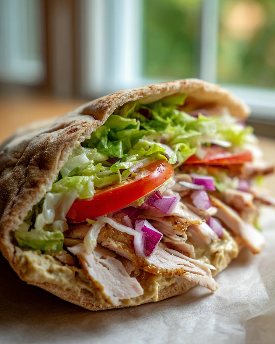 Turkey and hummus pita - detail 3