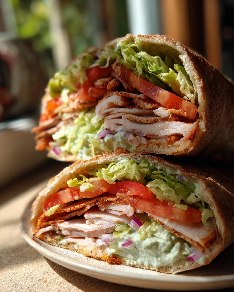 Turkey and hummus pita - detail 4