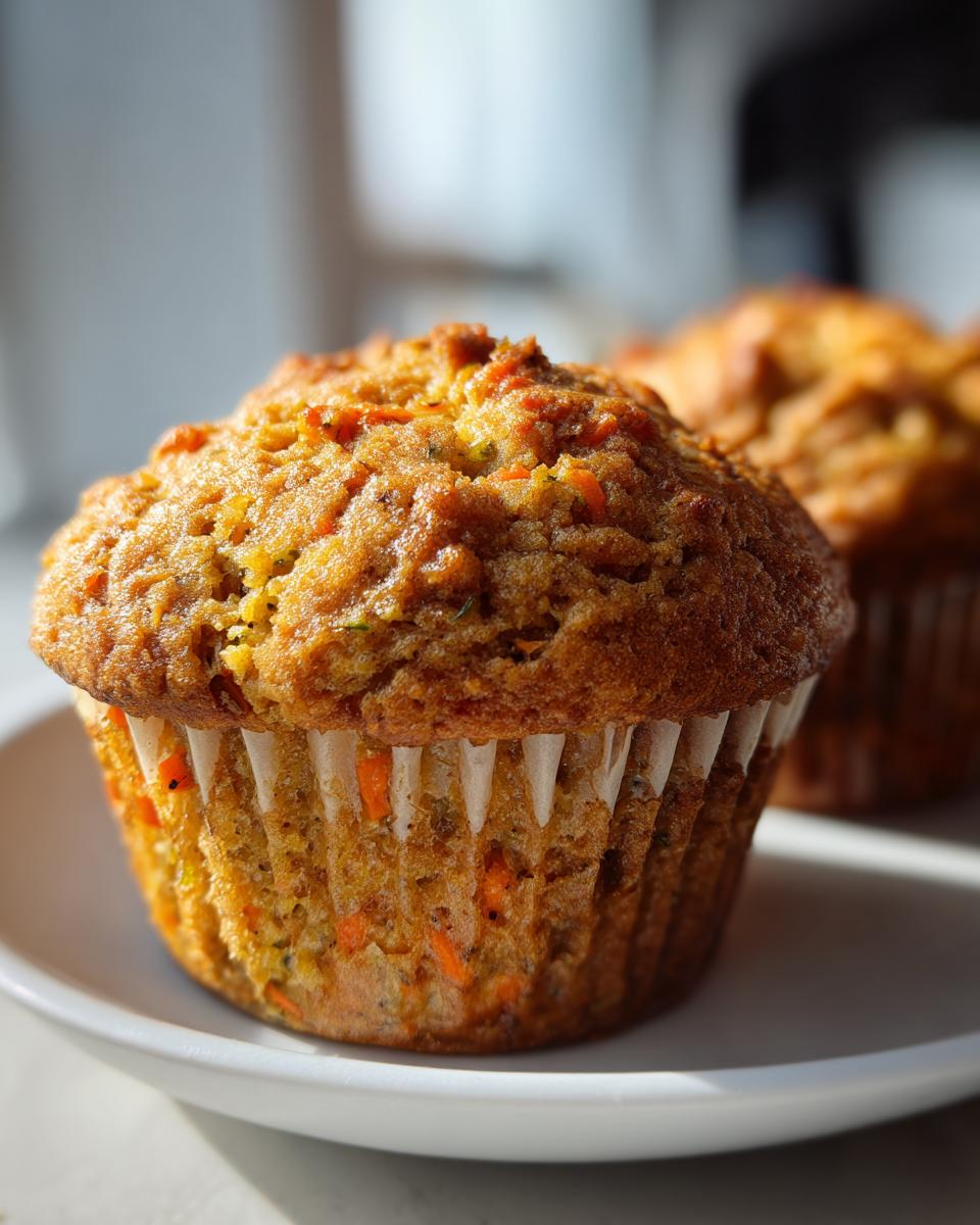 Zucchini Carrot Oatmeal Muffins - detail 1