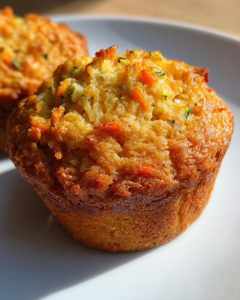 Zucchini Carrot Oatmeal Muffins - detail 3