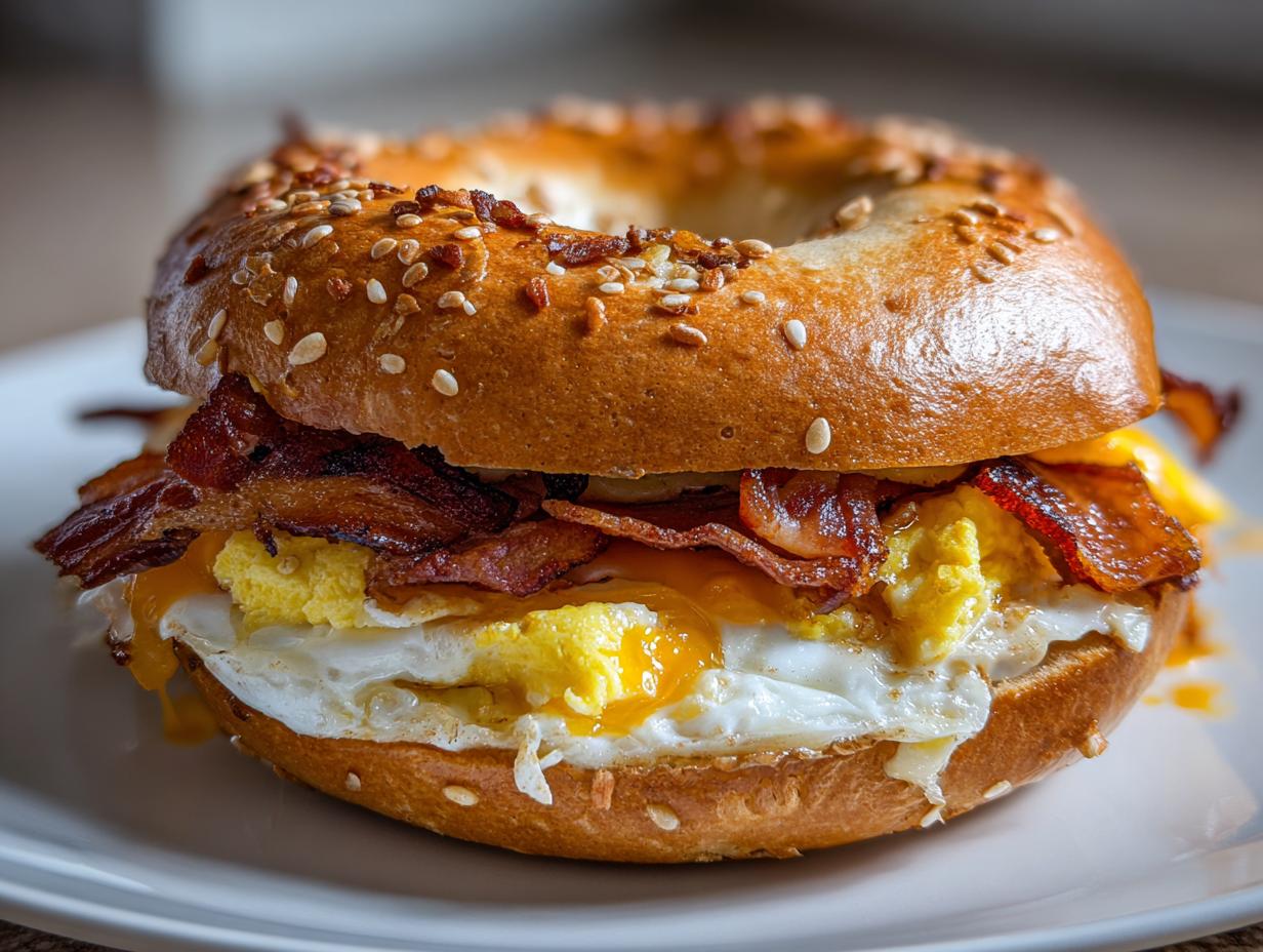 bagel breakfast sandwich