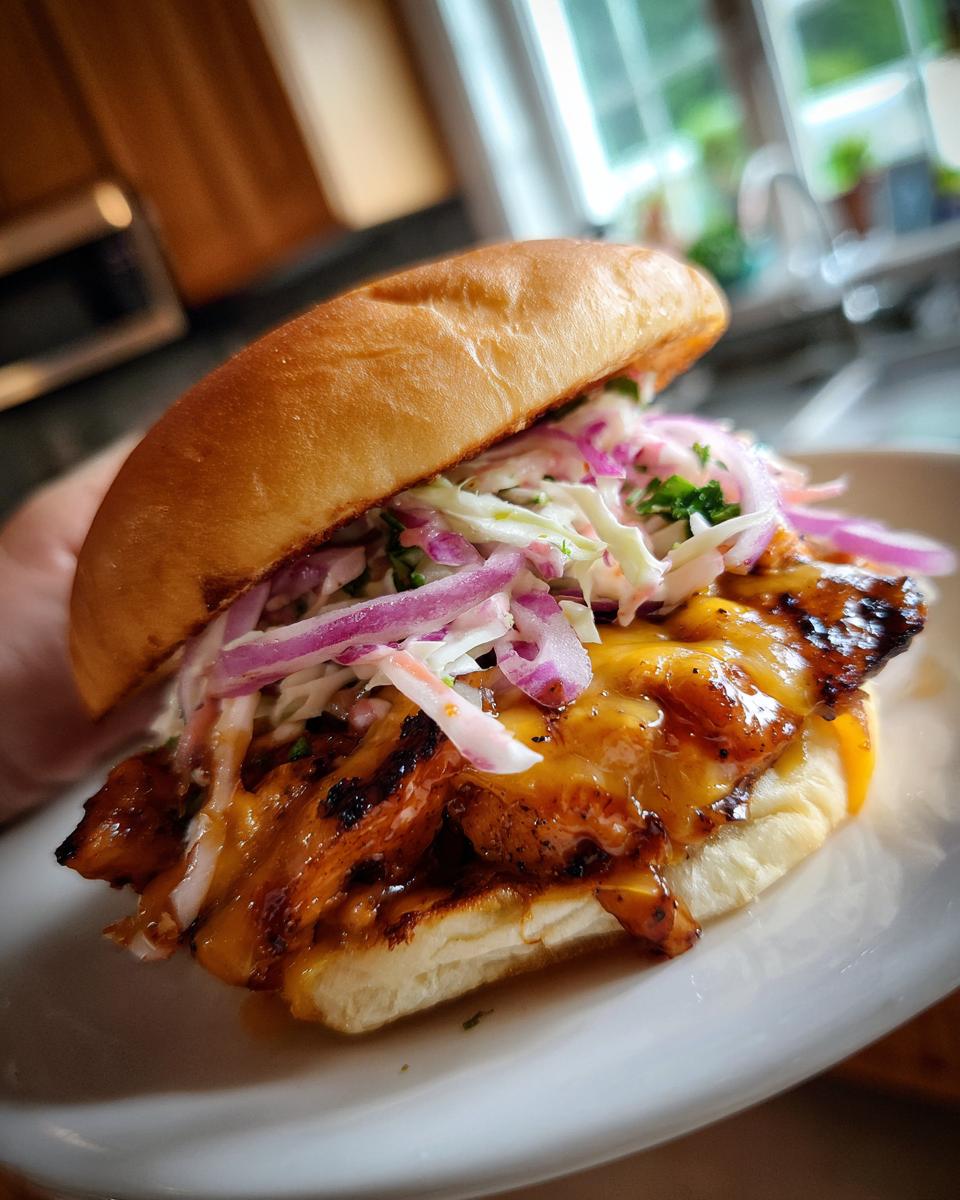 bbq chicken sandwich - detail 1