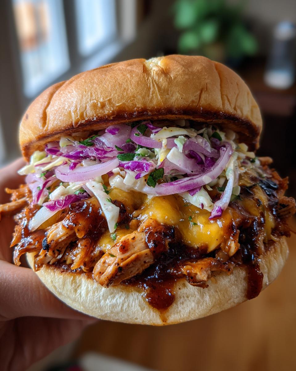 bbq chicken sandwich - detail 2