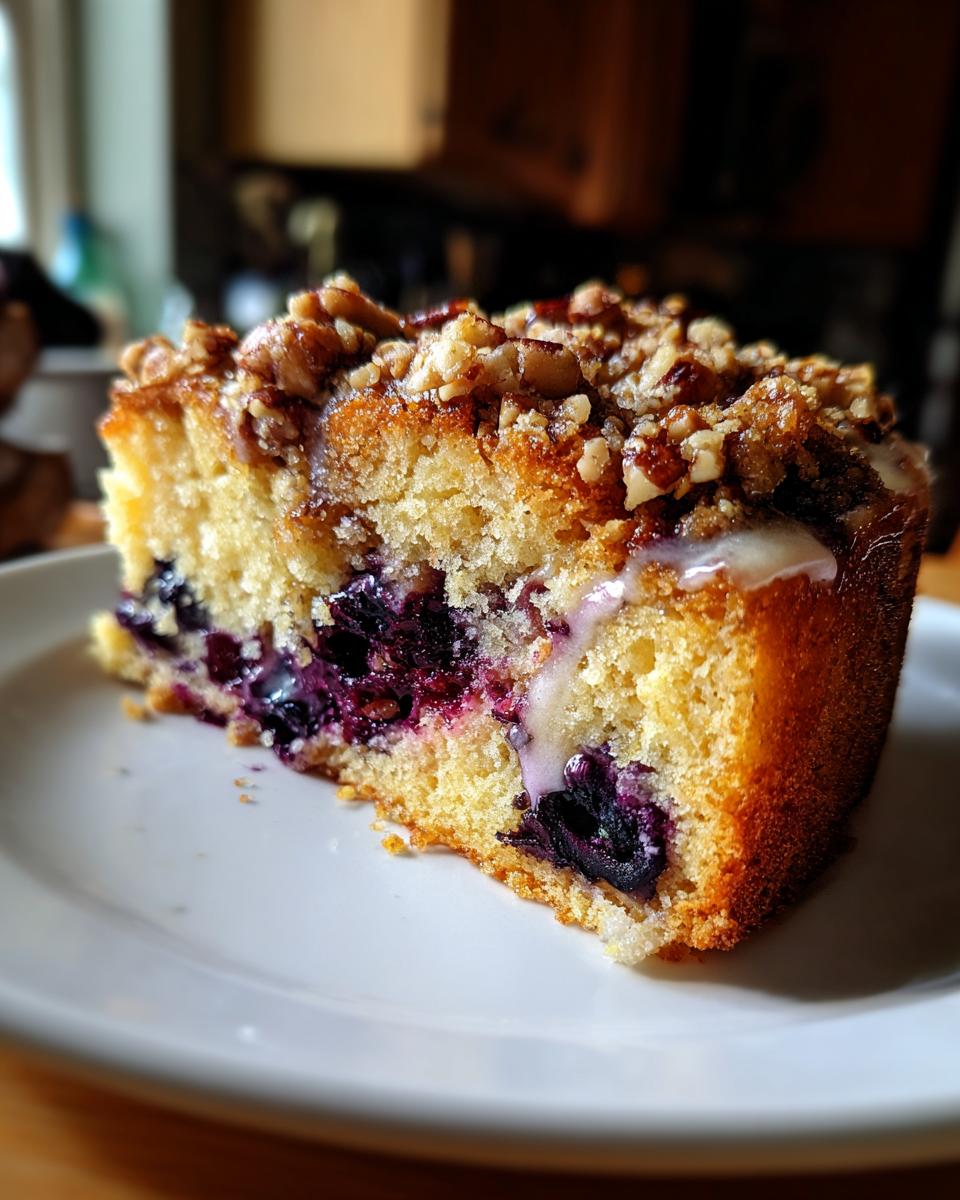 blueberry sour cream coffee cake - detail 2