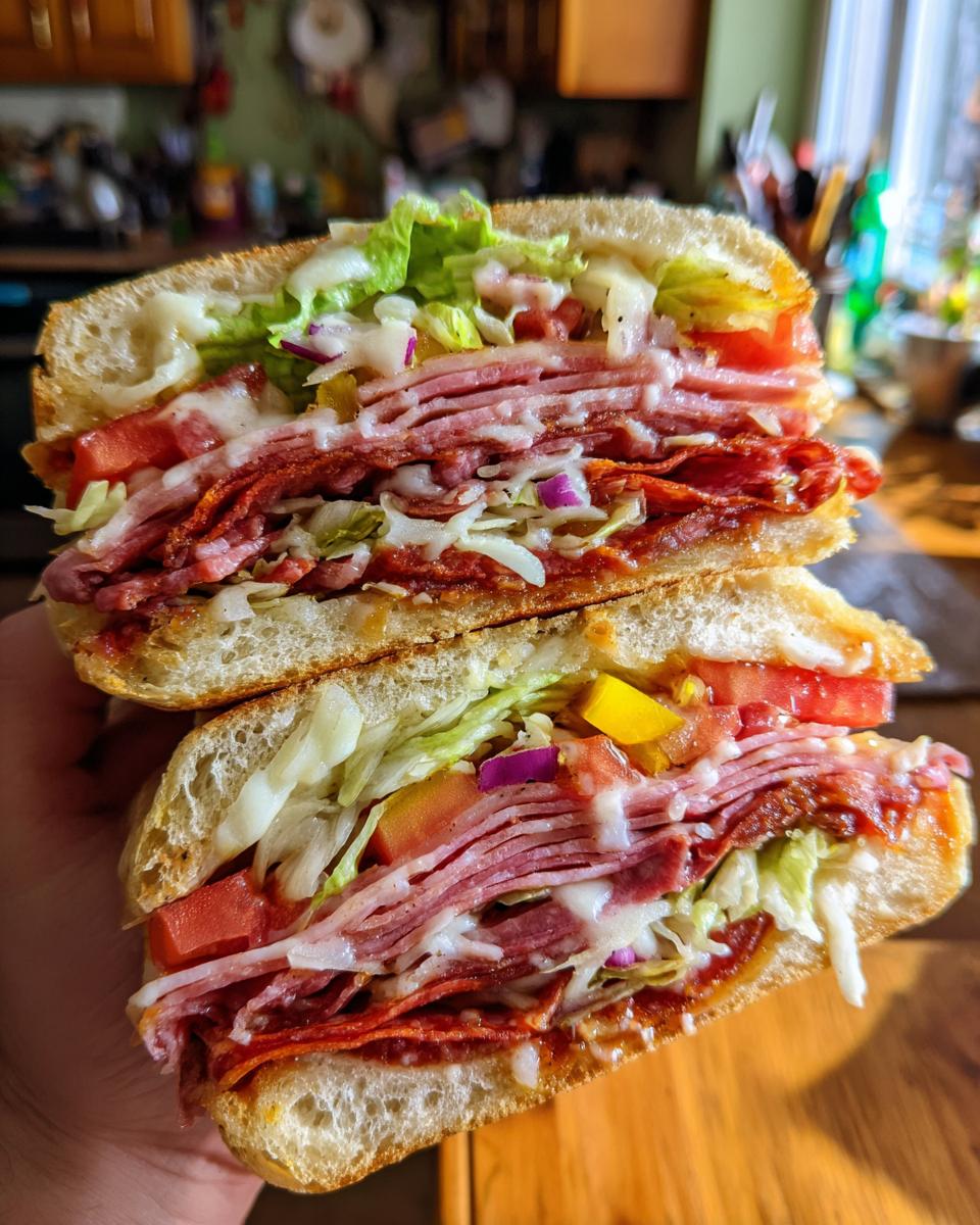 chopped italian sandwich - detail 2