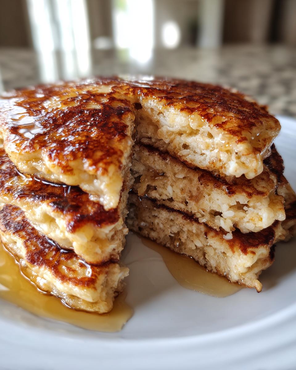 cottage cheese oat pancake - detail 1