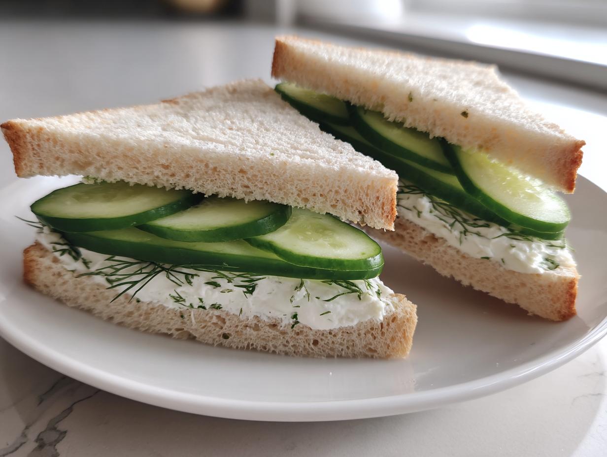 cucumber sandwiches with cream cheese