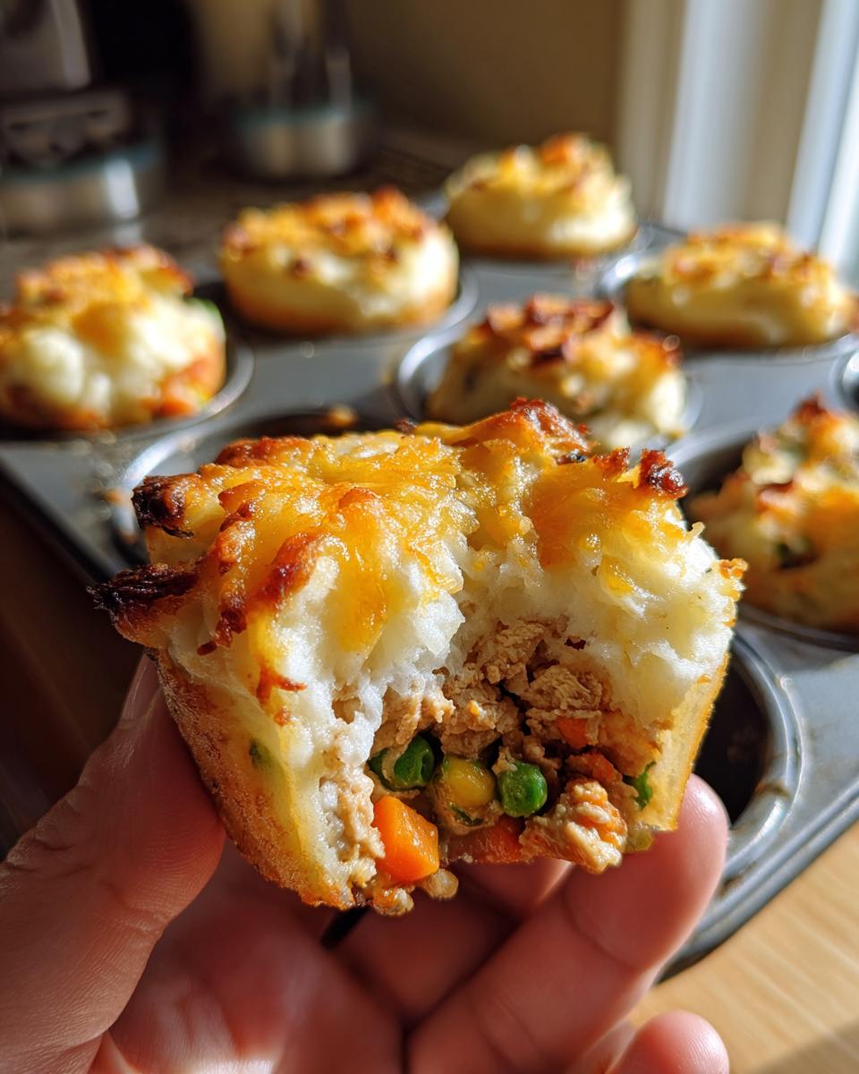 mini turkey shepherd's pie cupcake pan - detail 1