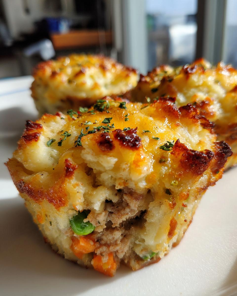 mini turkey shepherd's pie cupcake pan - detail 2