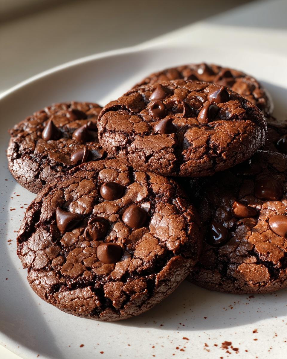 20 minute fudgey brownie cookies - detail 1