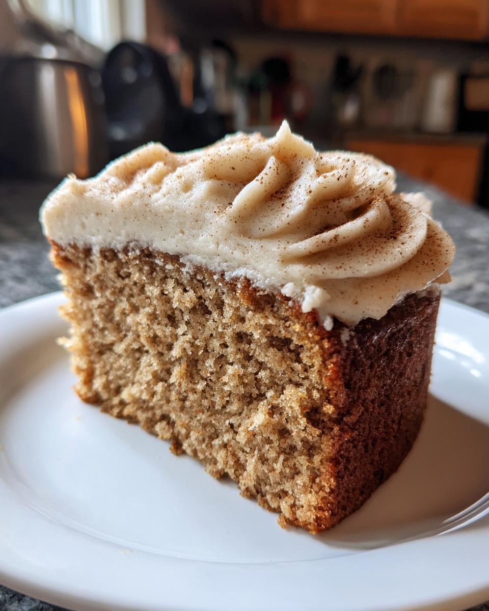 Applesauce Cake with Cinnamon Cream Cheese Frosting - detail 2