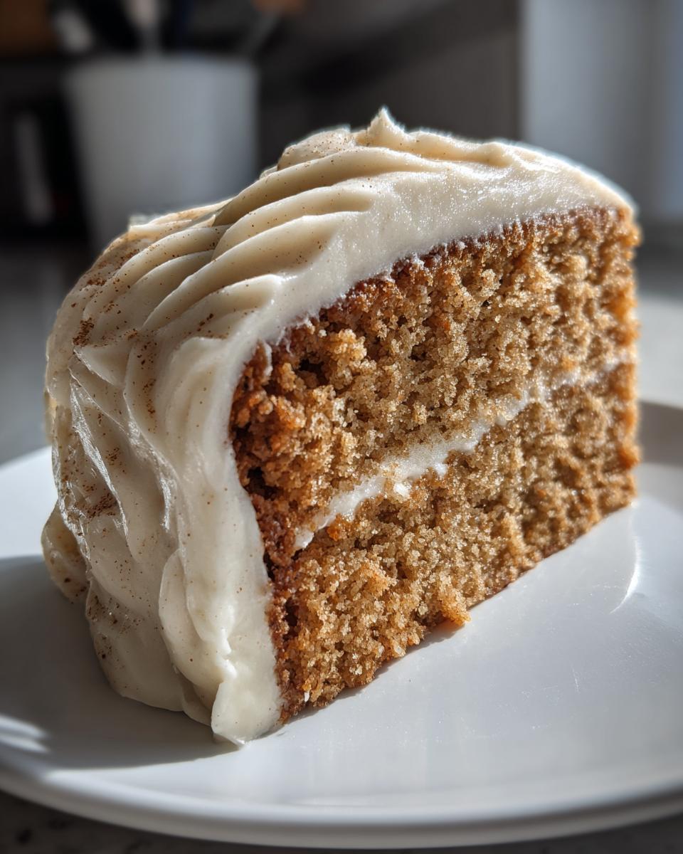 Applesauce Cake with Cinnamon Cream Cheese Frosting - detail 3