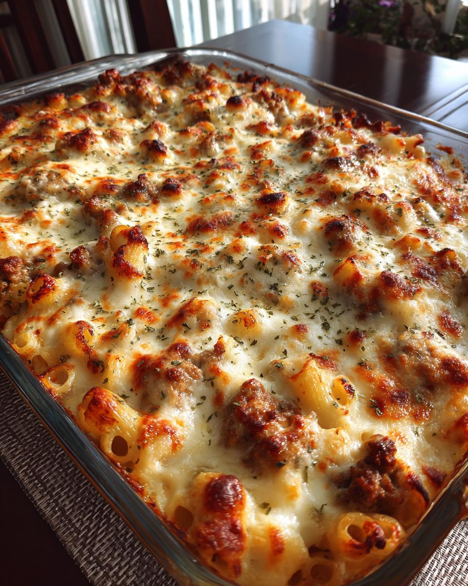 Cheesy Chicken Sausage Pasta Bake - detail 2