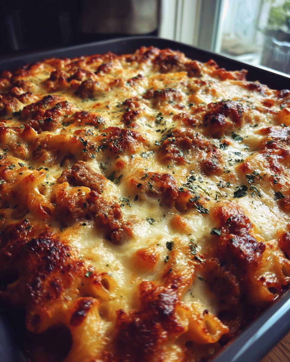 Cheesy Chicken Sausage Pasta Bake - detail 3