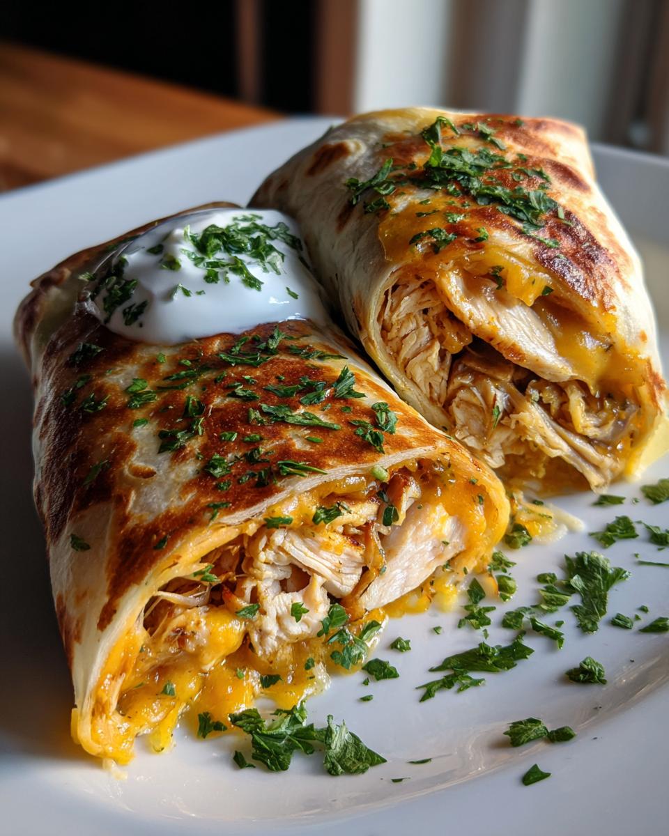 Cheesy Garlic Chicken Wraps - detail 1