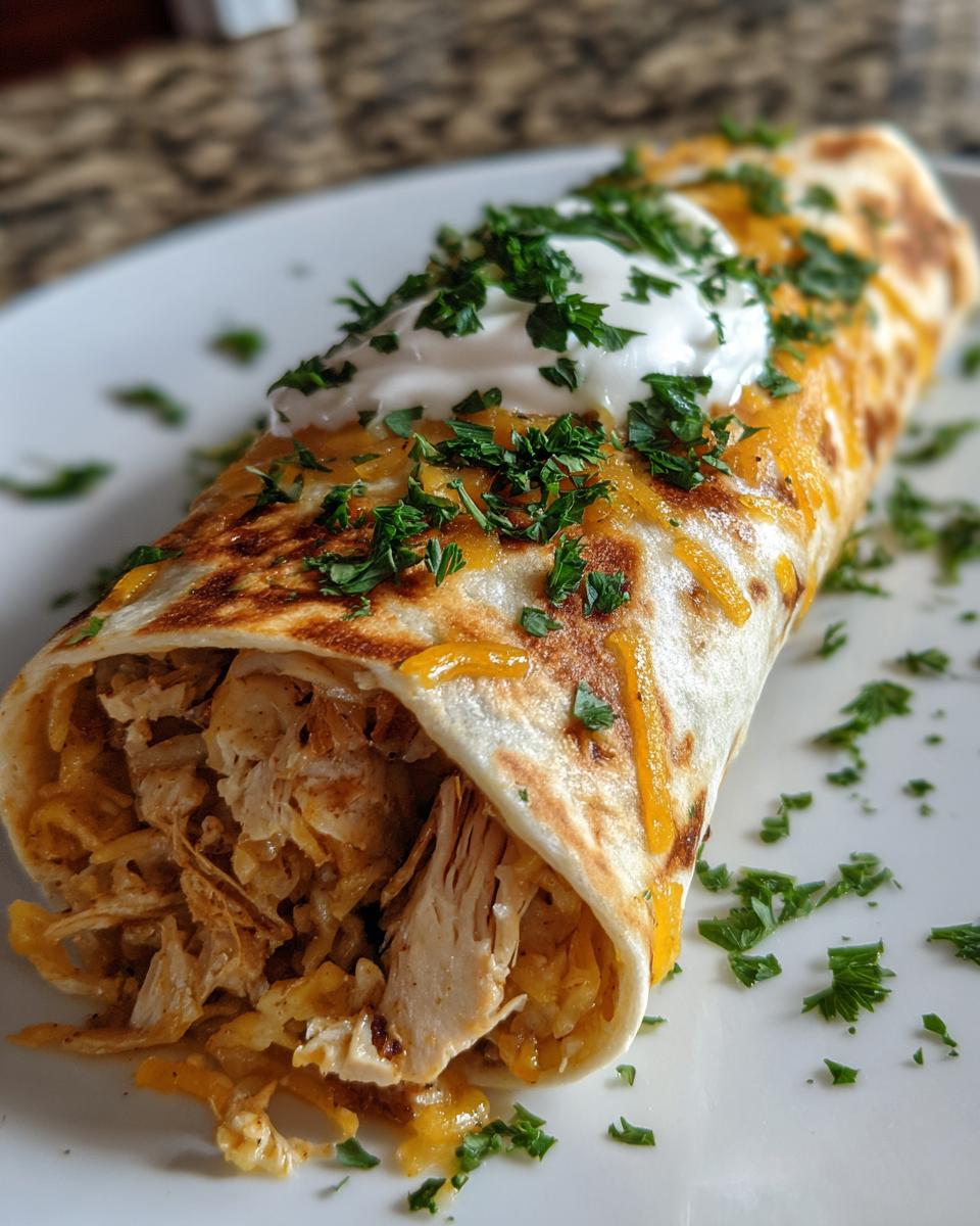 Cheesy Garlic Chicken Wraps - detail 2