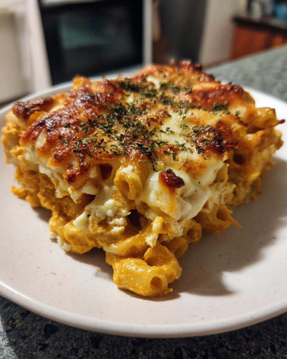 Cheesy Pumpkin Ricotta Pasta Bake - detail 2