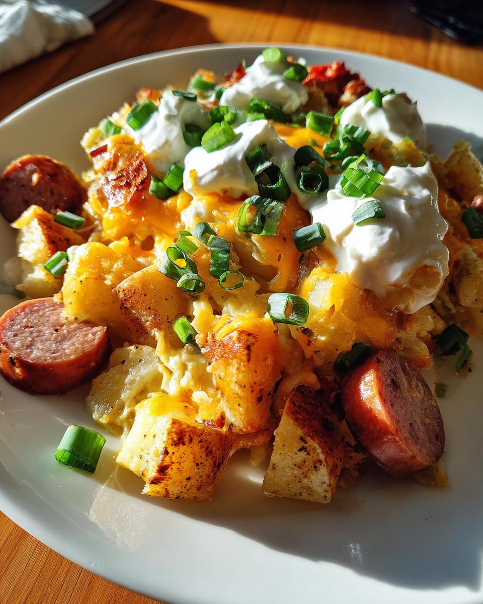Cheesy Ranch Potatoes and Smoked Sausage - detail 1
