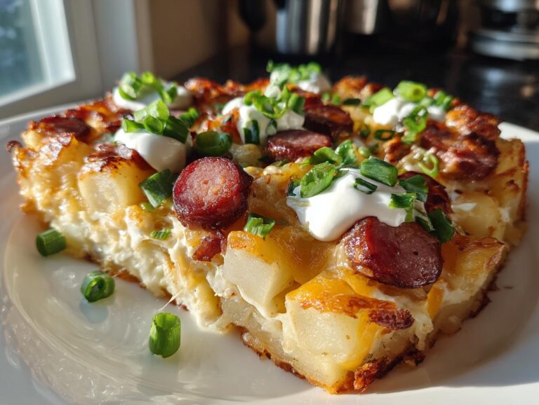 Cheesy Ranch Potatoes and Smoked Sausage