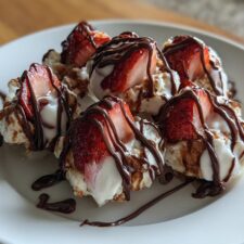 3-Ingredient Chocolate Strawberry Yogurt Clusters - Irresistibly Healthy Snack